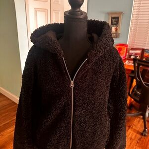 Hollister Black Sherpa Jacket